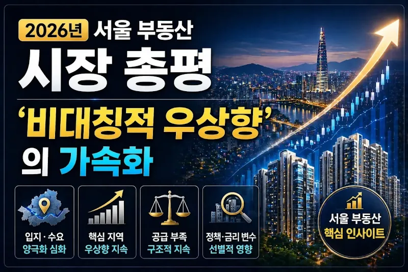 2026년 서울 부동산 시장 총평: ‘비대칭적 우상향’의 가속화